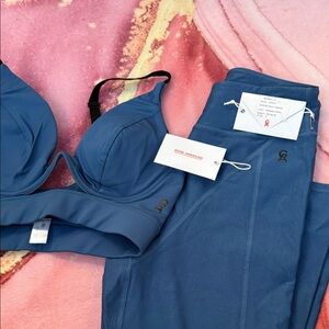 Good American Deep Blue Bra Set